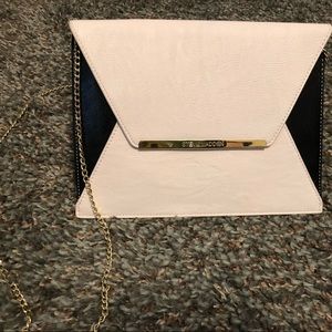 Steve Madden Black & White Envelope Clutch